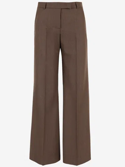 Ql2 Wool Pants In Brown