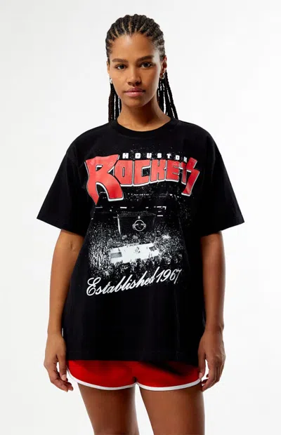 Qore Women's Houston Rockets Concert T-shirt In Black