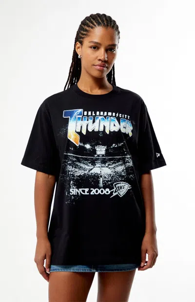 Qore Women's Oklahoma Thunder Concert T-shirt In Black In Blue