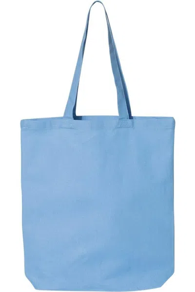 Q-tees 12l Economical Tote In Blue