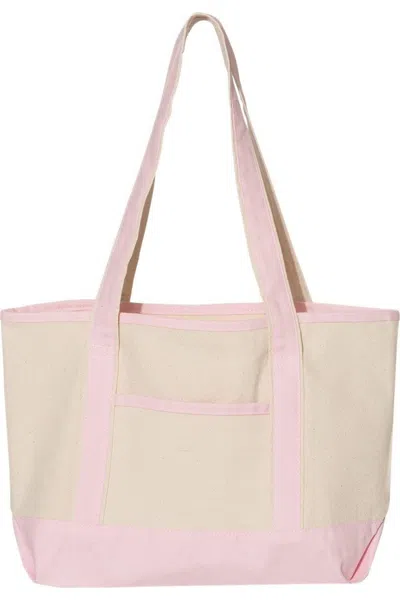 Q-tees 20l Small Deluxe Tote In Pink