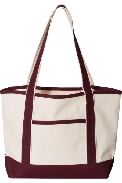 Q-tees 20l Small Deluxe Tote In Red