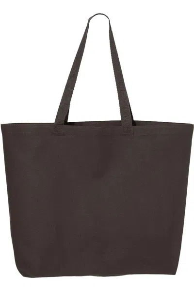 Q-tees 25l Jumbo Tote In Grey