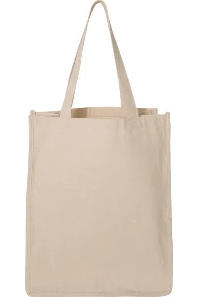 Q-tees 27l Jumbo Shopping Bag In Beige