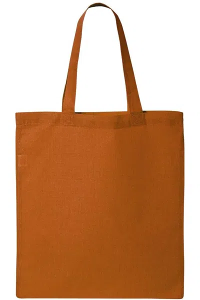 Q-tees Economical Tote In Orange