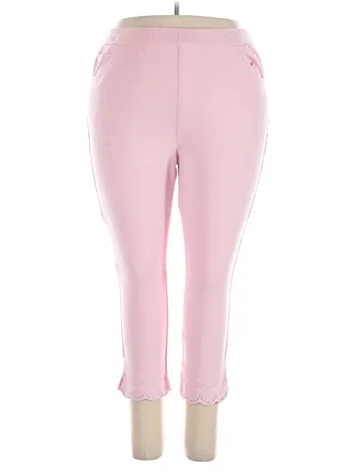 Pre-owned Quacker Factory Active Pants In Pink