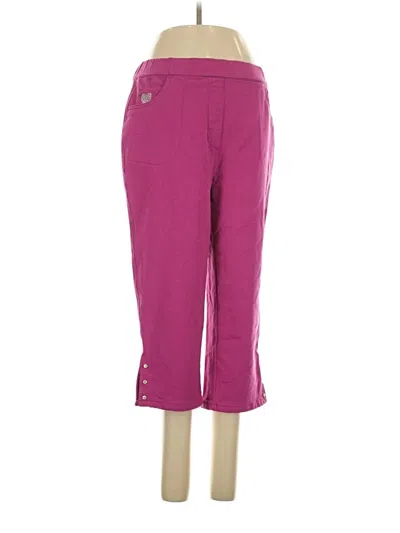 Pre-owned Quacker Factory Active Pants In Pink