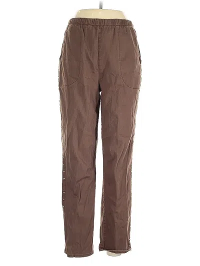 Pre-owned Quacker Factory Cargo Pants In Brown