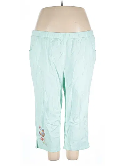 Pre-owned Quacker Factory Casual Pants In Blue