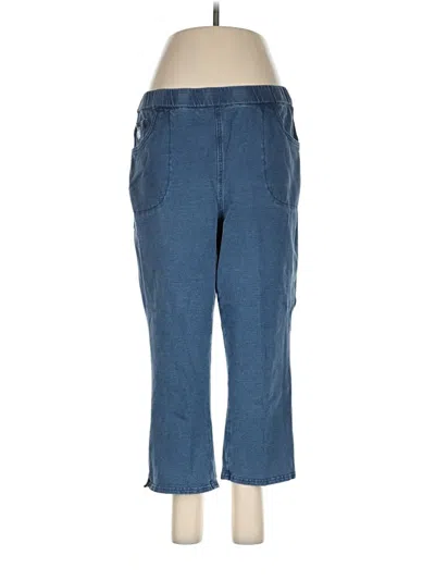 Pre-owned Quacker Factory Casual Pants In Blue