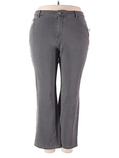Pre-owned Quacker Factory Casual Pants In Gray