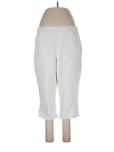 Pre-owned Quacker Factory Casual Pants In Ivory