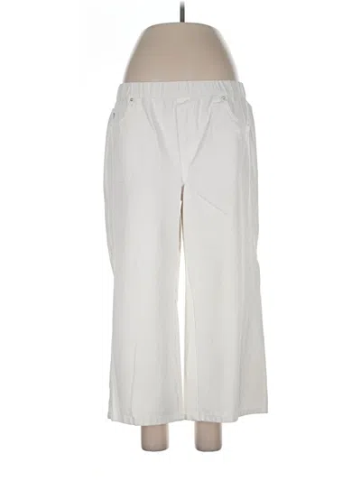 Pre-owned Quacker Factory Casual Pants In White