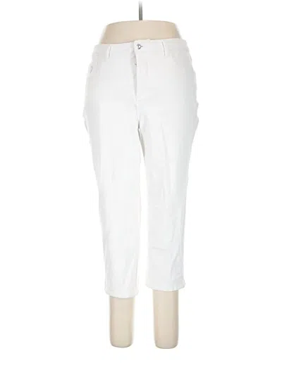 Pre-owned Quacker Factory Casual Pants In White