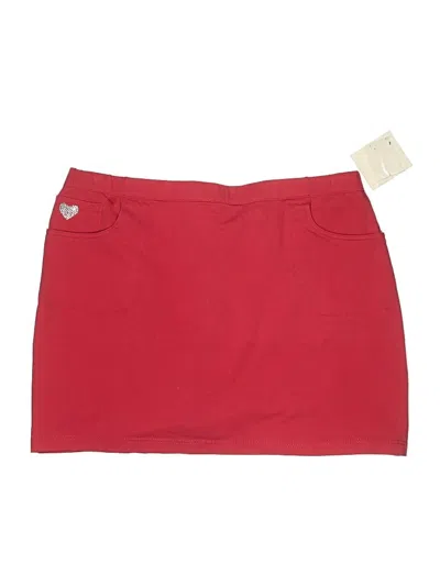 Pre-owned Quacker Factory Casual Skirt In Red
