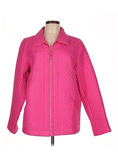 Pre-owned Quacker Factory Jacket In Pink