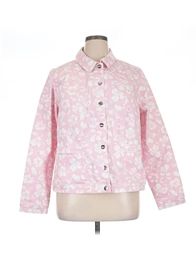 Pre-owned Quacker Factory Jacket In Pink