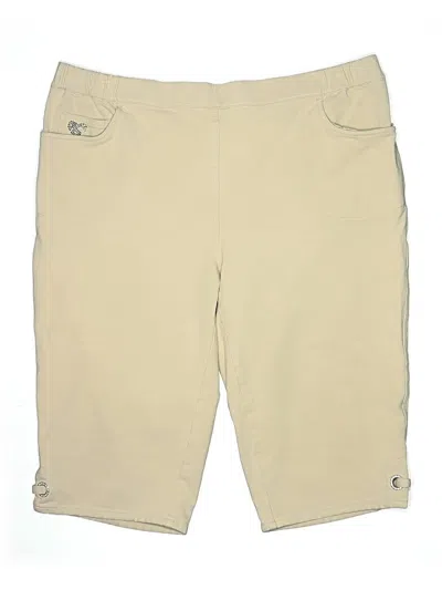 Pre-owned Quacker Factory Khaki Shorts In Brown