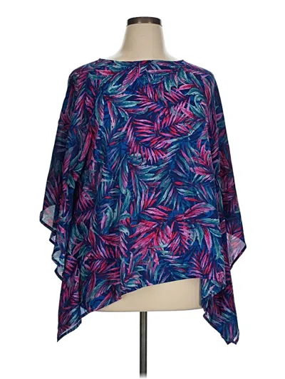 Pre-owned Quacker Factory Kimono In Blue