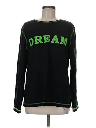 Pre-owned Quacker Factory Long Sleeve T-shirt In Green