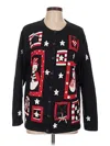 Quacker Factory Pullover Sweater In Black