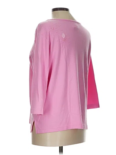 Pre-owned Quacker Factory Sweatshirt In Pink
