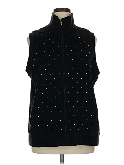 Pre-owned Quacker Factory Vest In Black
