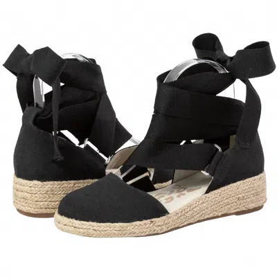Quadsis® Women's Elaine Too Espadrille Wedge Sandal In Black