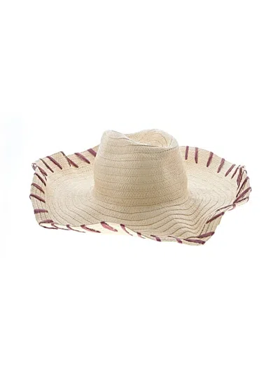 Pre-owned Quagga Green Label Sun Hat In Brown