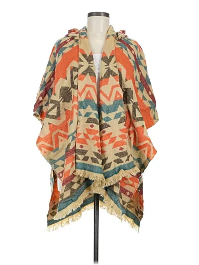 Pre-owned Quagga Poncho In Orange