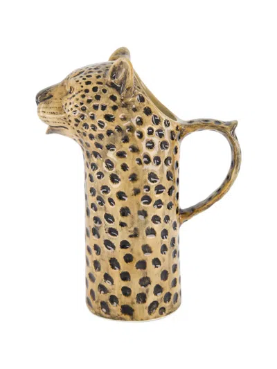 Quail Ceramics Leopard Ceramic Jug In Neutral