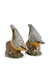 Quail Ceramics Nuthatch Figures Set In Multi