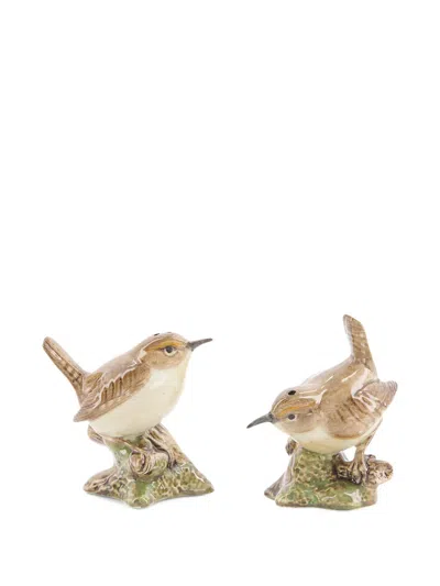 Quail Ceramics Wren Salt Pepper (set Of Two) In Brown