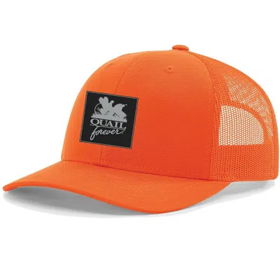 Quail Forever Adult  Hunter Cap In Orange