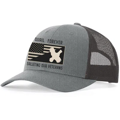 Quail Forever Adult  Saluting Veterans Cap In Gray