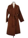 Quaint Wool Coat In Brown