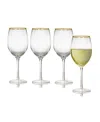 Qualia Glass Rocher All Purpose Wine Glasses, Set Of 4, 21 oz