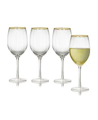 Qualia Glass Rocher All Purpose Wine Glasses, Set Of 4, 21 oz