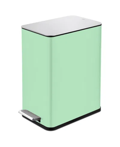 Qualiazero 2.6 Gallon Slim Step On Trash Can In Mint
