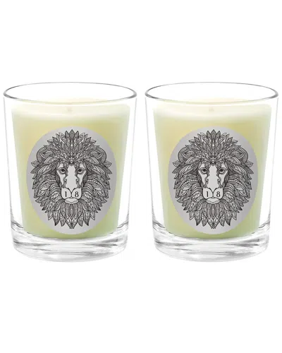 Qualitas Candles 18 Library Way Two Scented Beeswax Candle Set In White