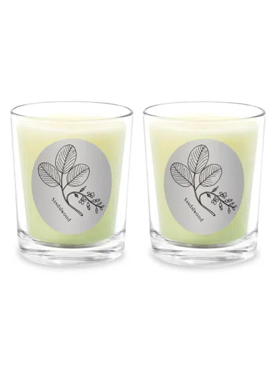 Qualitas Candles 2-piece Sandalwood Scented Beeswax Candle Set In Neutral