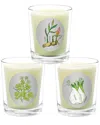 Qualitas Candles Set Of 3 Candles In White