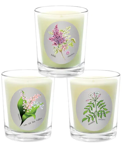 Qualitas Candles 3pc Candle Set - Lilac In White