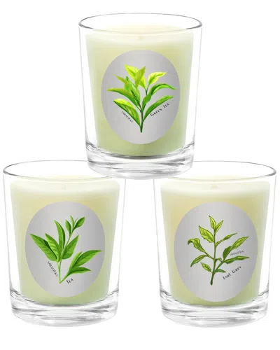 Qualitas Candles 3pc Candle Set - Tea In White