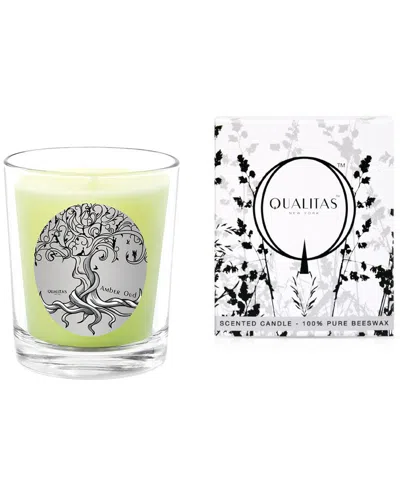 Qualitas Candles Amber Oud 6.5oz Beeswax Candle In Multi