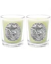 Qualitas Aunket Two Scented Beeswax Candle Set In White