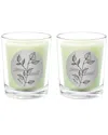 Qualitas Birch Two Scented Beeswax Candle Set In White