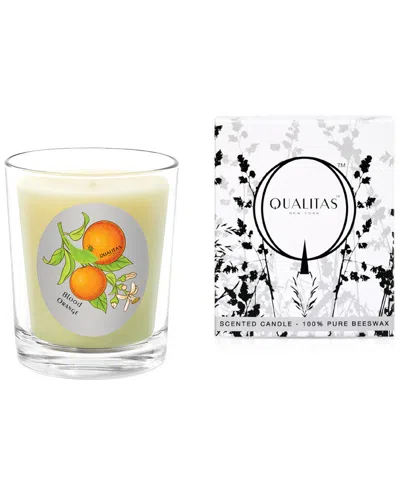 Qualitas Candles Blood Orange 6.5oz Beeswax Candle In White