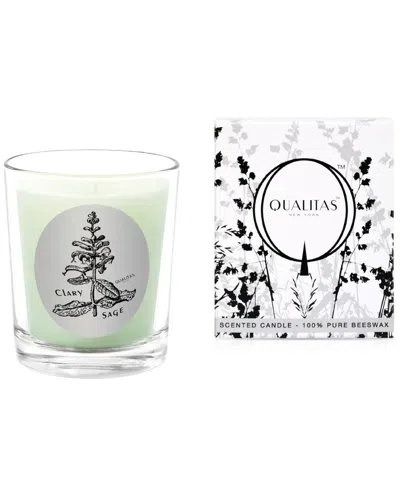 Qualitas Candles Clary Sage 6.5oz Beeswax Candle In Multi