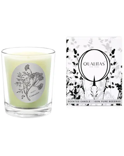 Qualitas Candles Coriander 6.5oz Beeswax Candle In Green